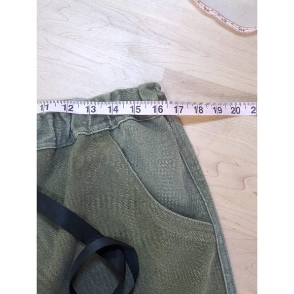 Manresa Wallace Canvas Double Knee Pants Belted Sz Large Green 32X26 - Picture 9 of 10